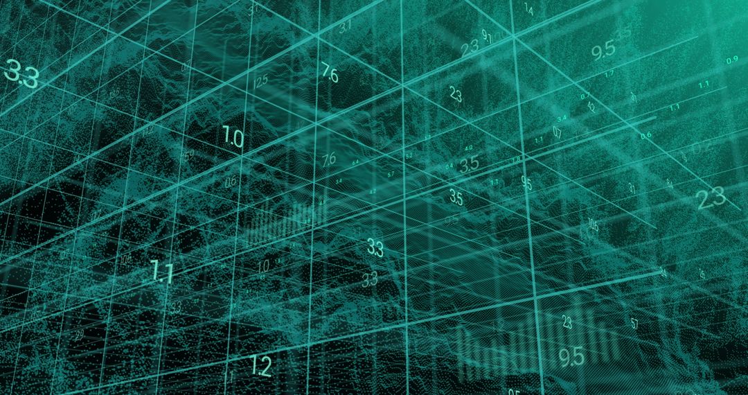 Digital Grid Representing Financial Data Insights