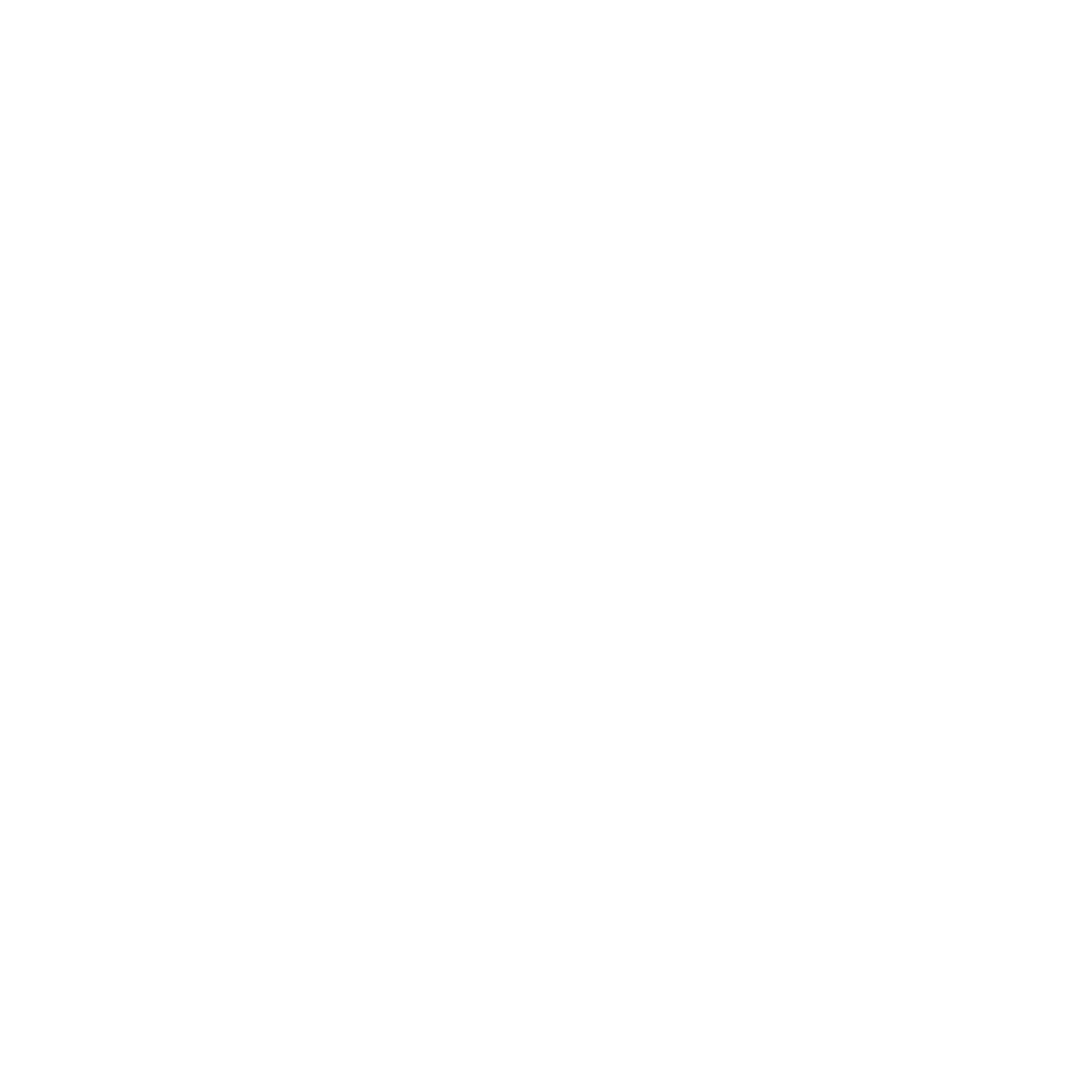 Transparent Gift Tag with Bow Hanging on White Label