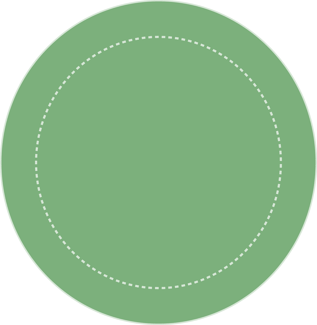Green Circle Icon on Transparent Background for Design Mock-ups