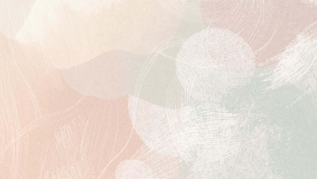 Minimalist Abstract Painting with Pastel Overlapping Circles