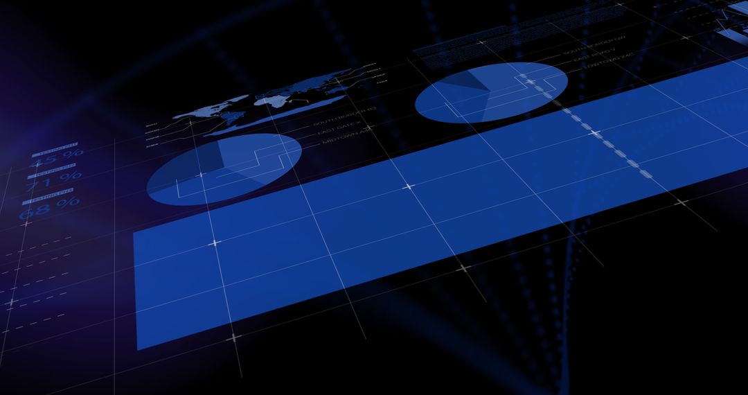 Futuristic Financial Data Processing Display