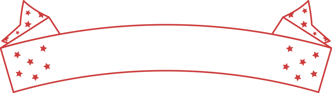 Christmas Festive Ribbon Transparent Ornament with Stars