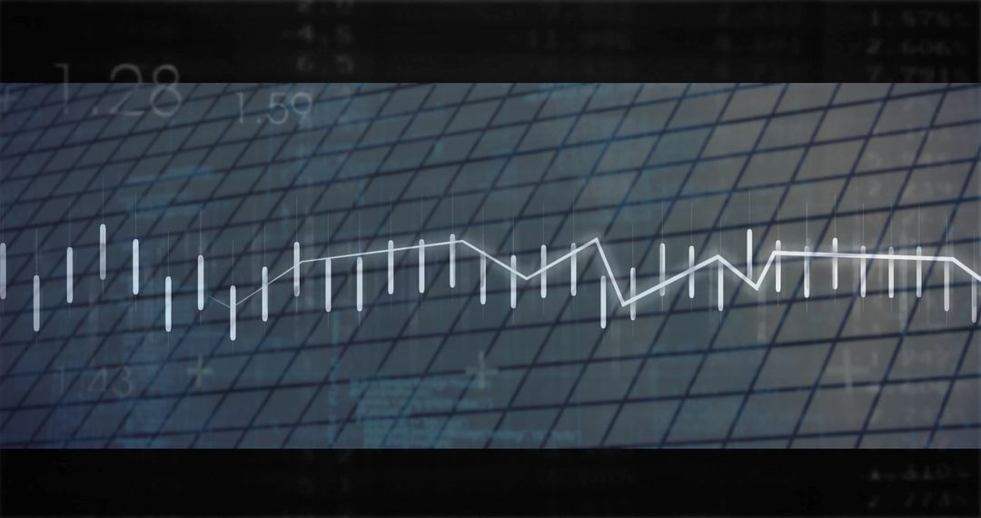 Digital Trading Platform with Line Graph and Candlestick