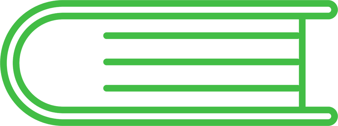 Green Digital Book Illustration on Transparent Background