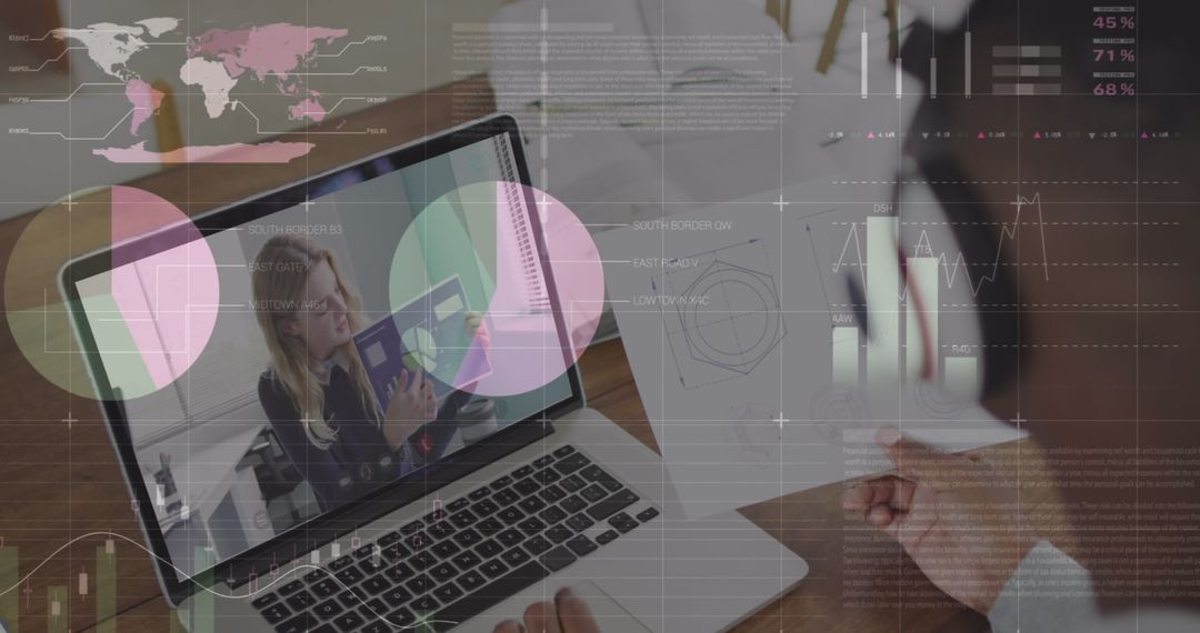 Interactive Virtual Meeting with Data Projections