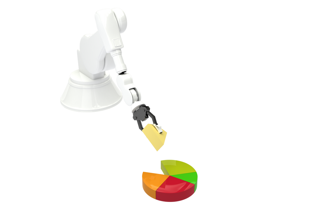 Transparent Robot Arm Sorting Graph Pieces with Precision - Download Free Stock Images Pikwizard.com