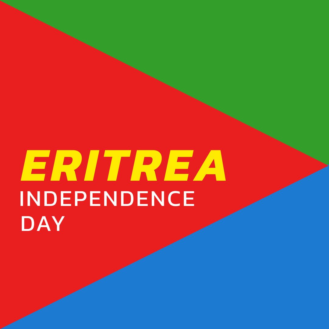 eritrea independence day flag graphic with text - Download Free Stock Images Pikwizard.com