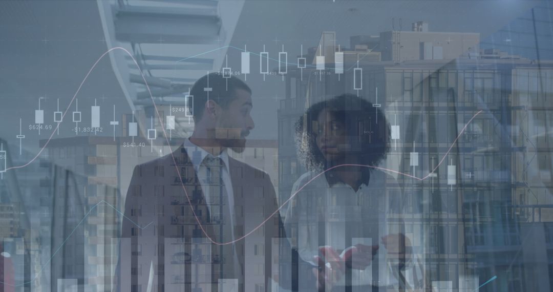 Financial Analysis in Modern Office with Diverse Team Collaboration