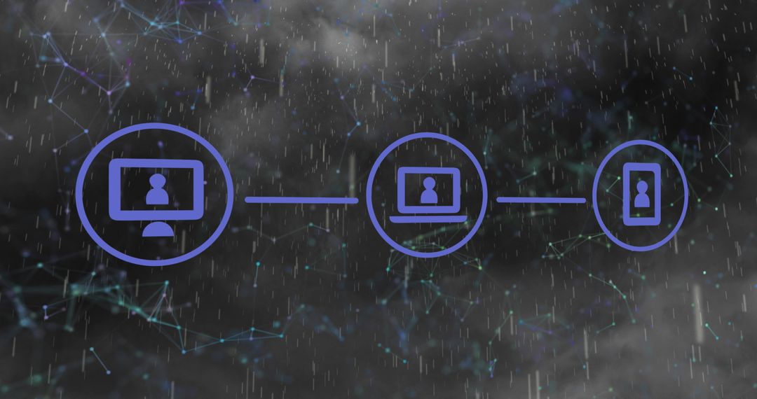 Digital Media Interface Abstract Visualization