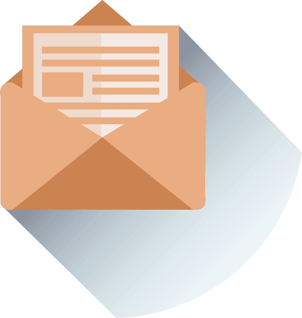 Transparent Envelope Icon Holding Paper Document Symbol