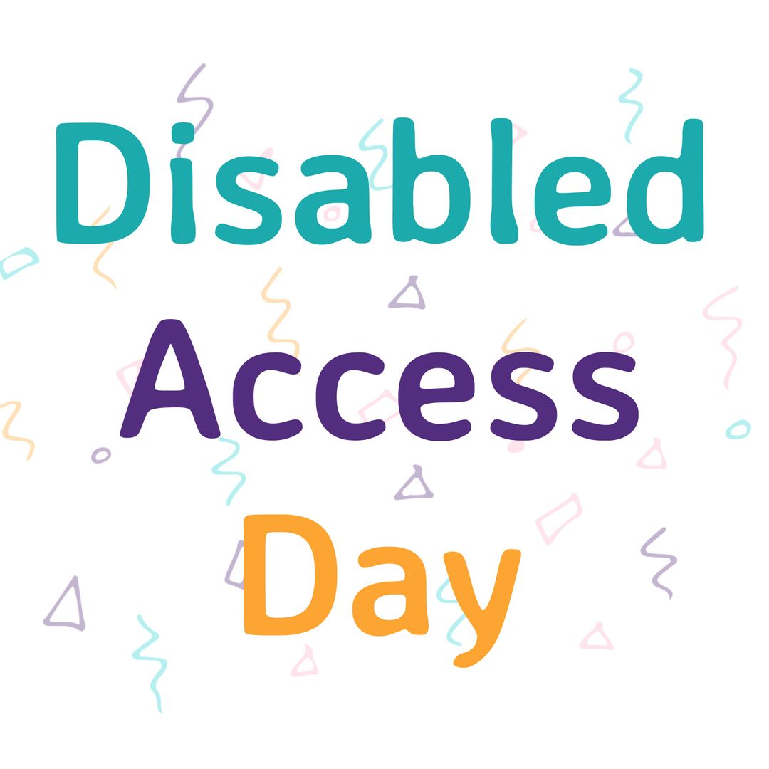 Disabled Access Day Campaign Text with Creative Background