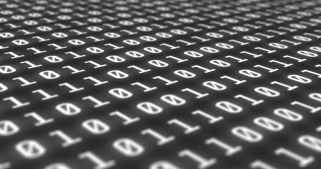 Binary Code Matrix Depth Pattern - Free Images, Stock Photos and Pictures on Pikwizard.com