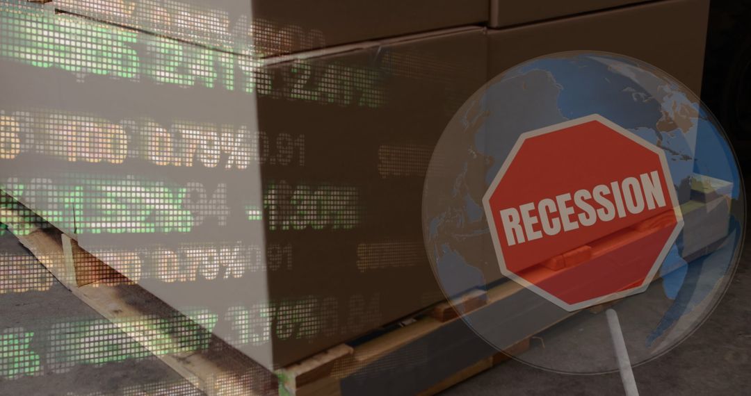 Recession Warning with Global Economy and Stock Data Overlay