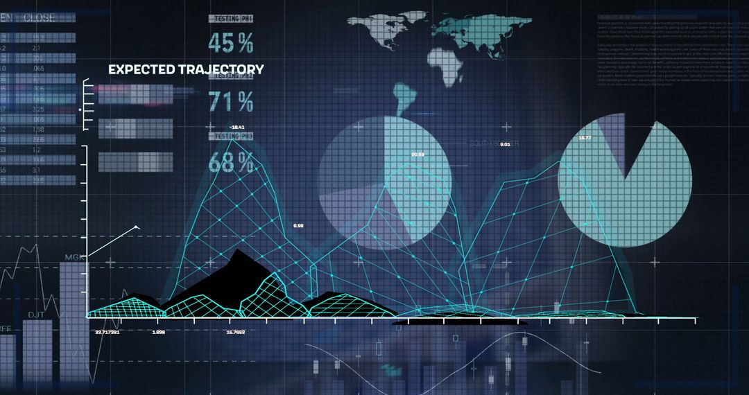 Global Data Visualization with Graphs and Maps - Free Images, Stock Photos and Pictures on Pikwizard.com