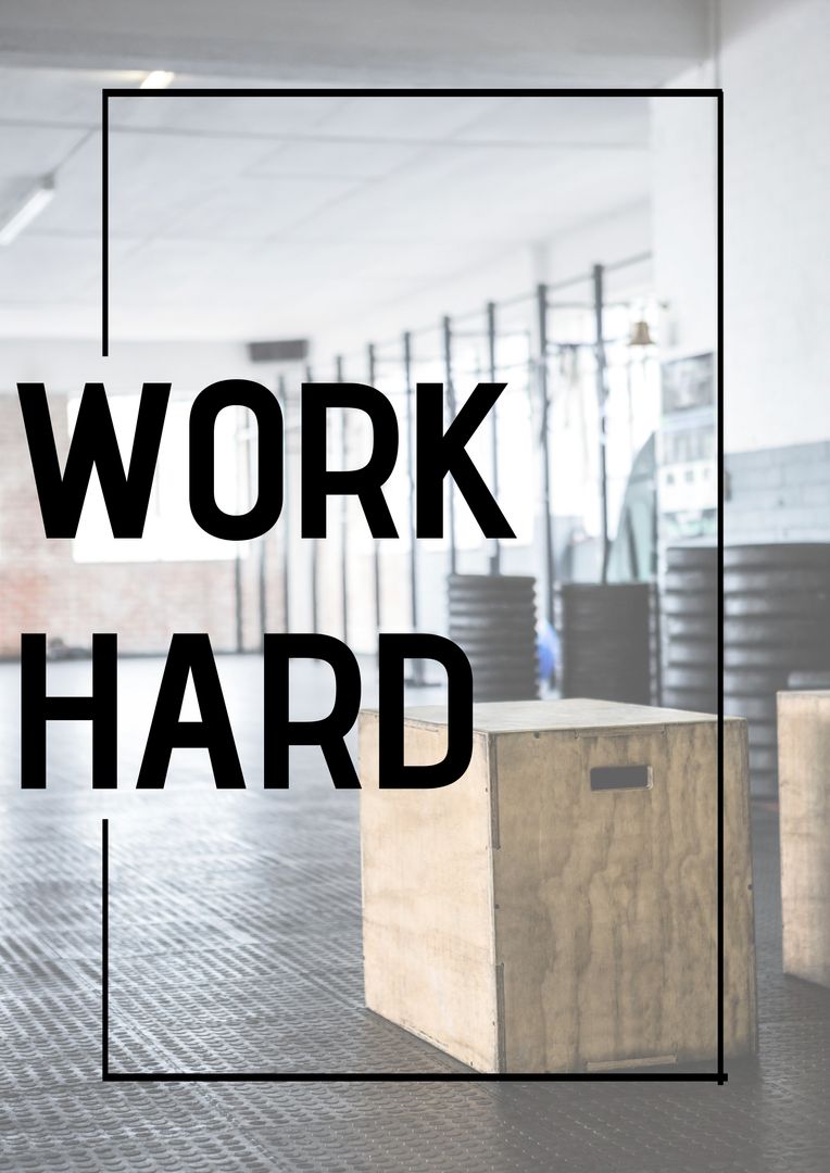 Motivational Workout Space with Encouraging Message