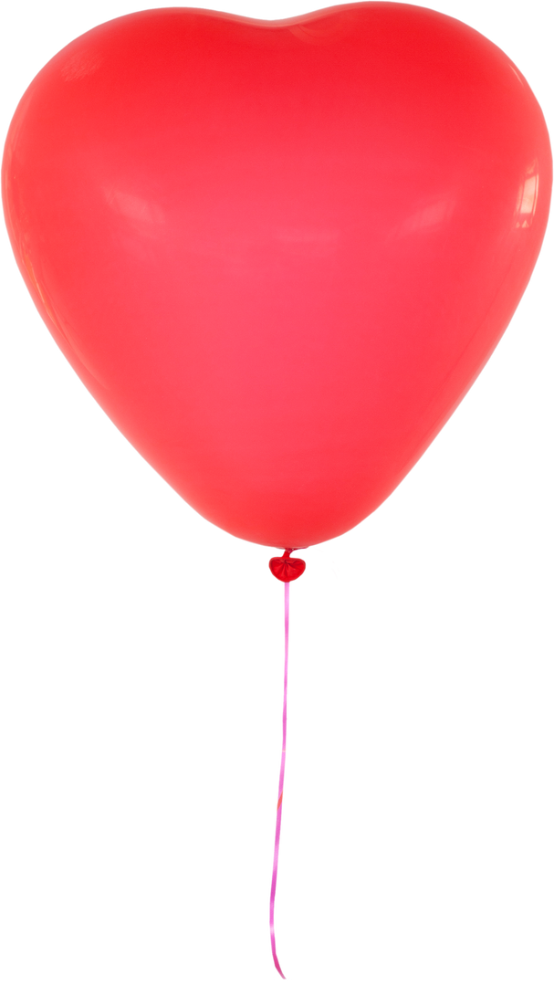 Bright Red Heart Shaped Balloon with Transparent Background for Valentines Day Designs - Download Free Stock Images Pikwizard.com