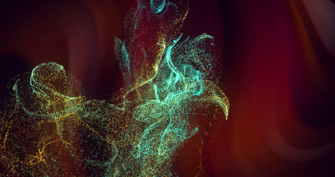 Dynamic Glowing Light Trails in Vibrant Motion