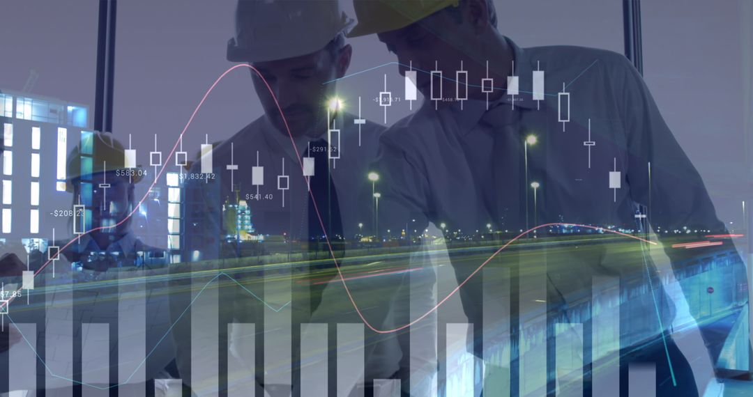 Business Leaders Analyzing Digital Financial Data in Office