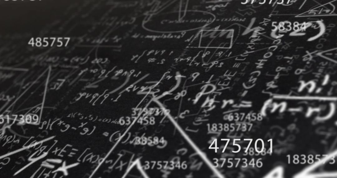 Changing Numbers and Mathematical Equations Over Dark Background - Free Images, Stock Photos and Pictures on Pikwizard.com