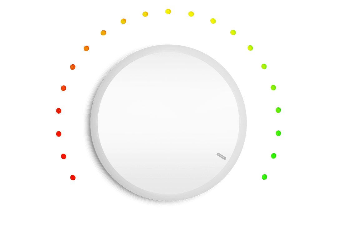 Transparent Volume Control Dial