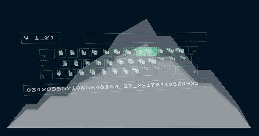 Digital Interface with Complex Data Processing Animation - Free Images, Stock Photos and Pictures on Pikwizard.com