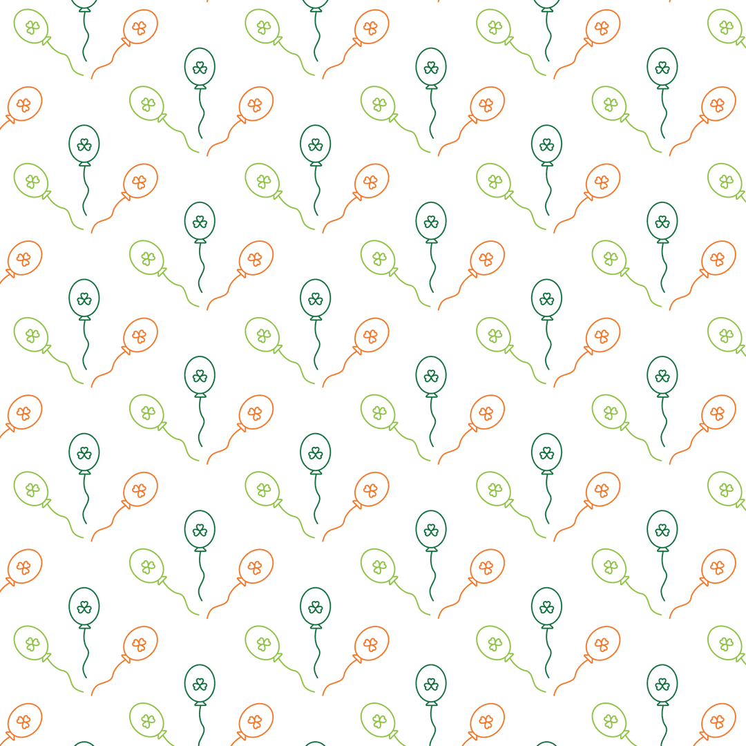 Transparent Celebration with Colorful Balloon Pattern Background