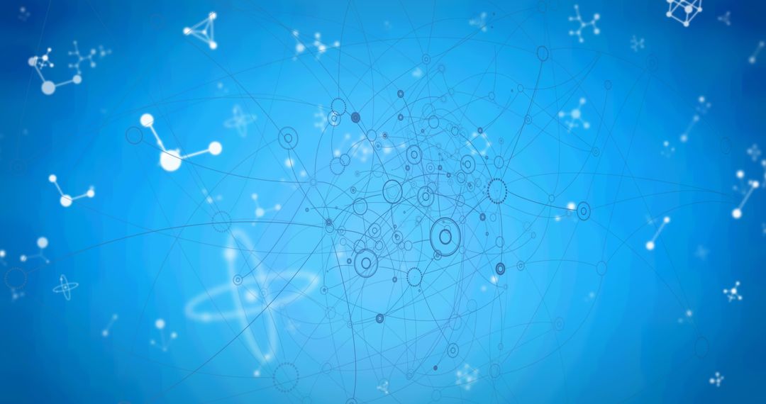 Abstract Blue Digital Network Innovation Technology Background