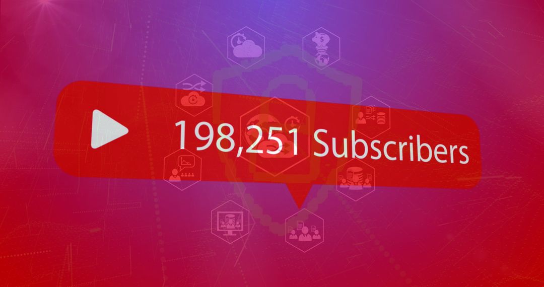 Digital Social Media Subscriber Milestone Notification
