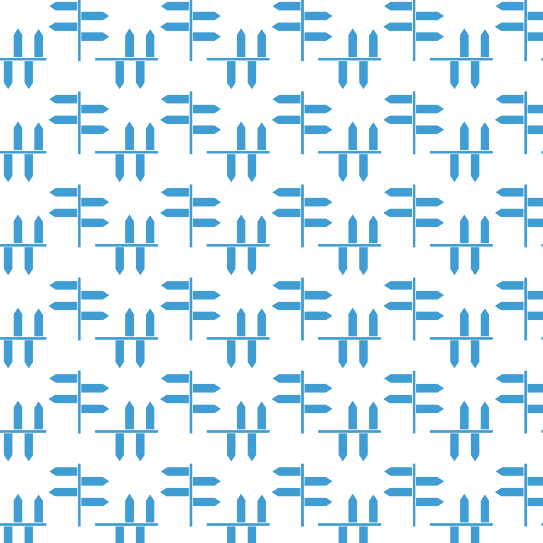 Seamless Blue Guidepost Pattern Vector on Transparent Background