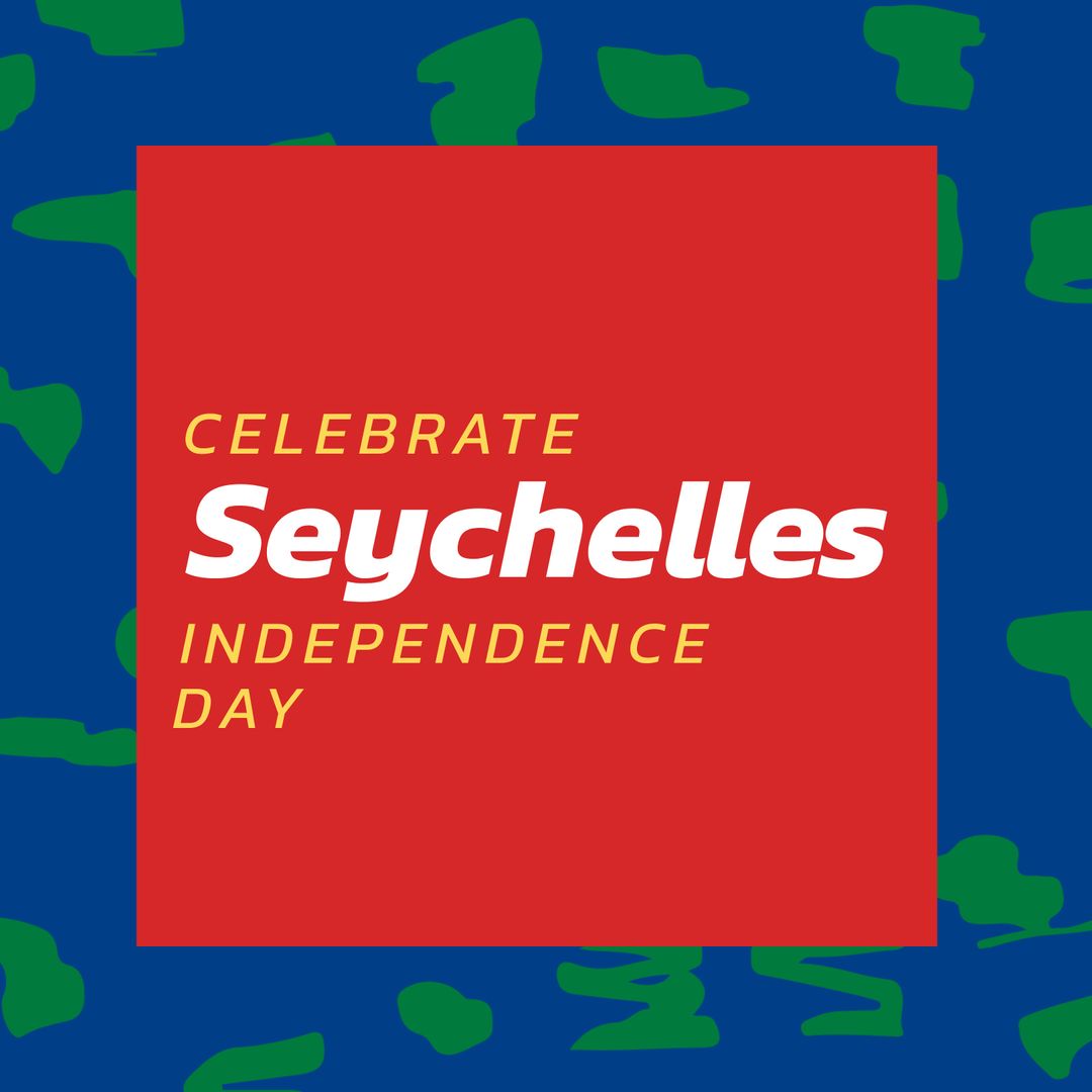 Celebrate Seychelles Independence Day Creative Text Art