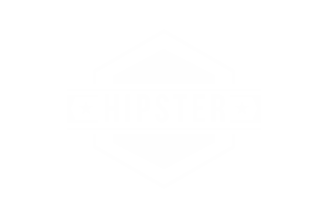 White Geometric Hipster Sign Transparent Background