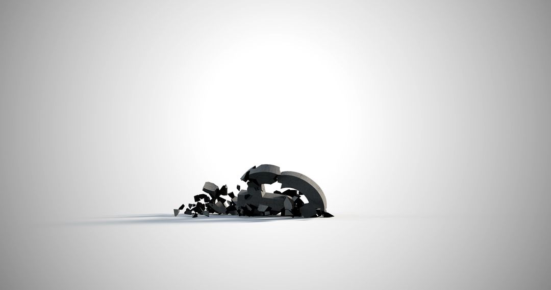 Crashing Pound Symbol on White Palette