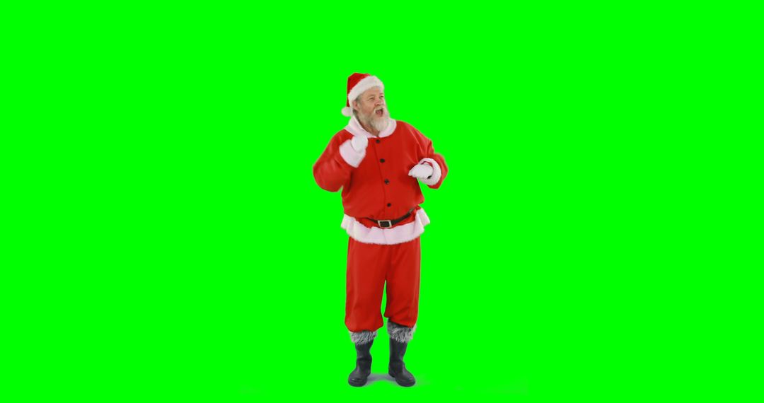 Santa Claus Pointing Up with Green Screen Background - Free Images, Stock Photos and Pictures on Pikwizard.com