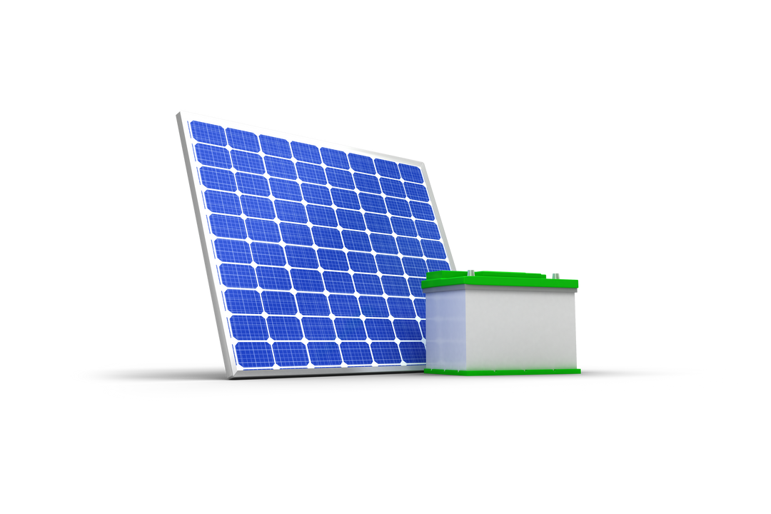 Transparent Solar Panel with Rechargeable Battery Isolated on White - Download Free Stock Images Pikwizard.com