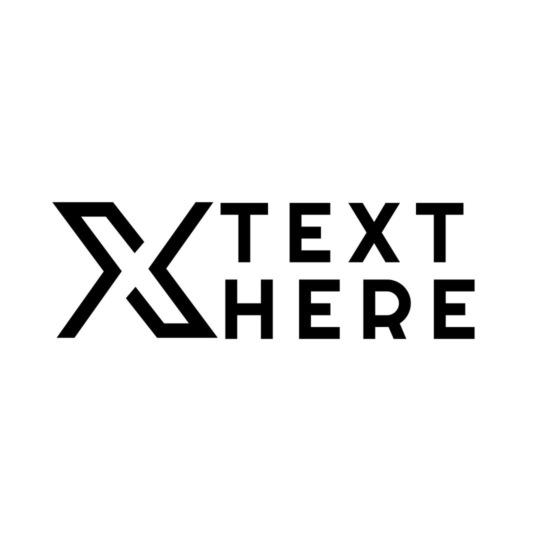 Bold 'X' Logo Design with Custom Text Space Highlighting Modernity - Download Free Stock Templates Pikwizard.com