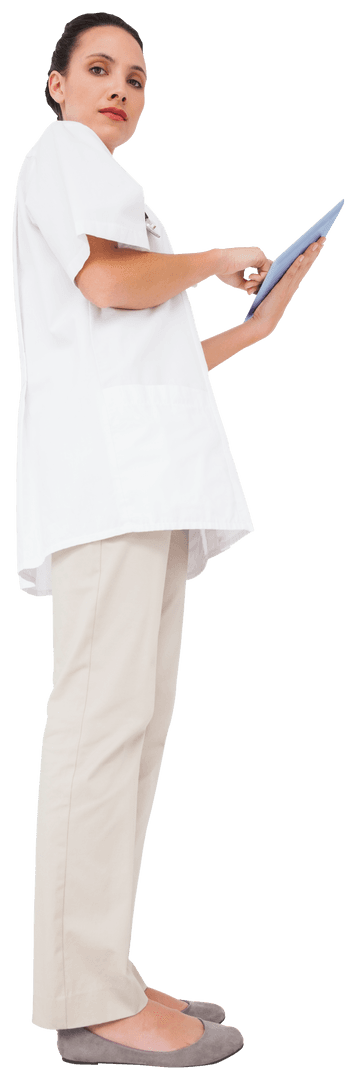 Transparent Nurse Using Tablet Device in Clinic Environment