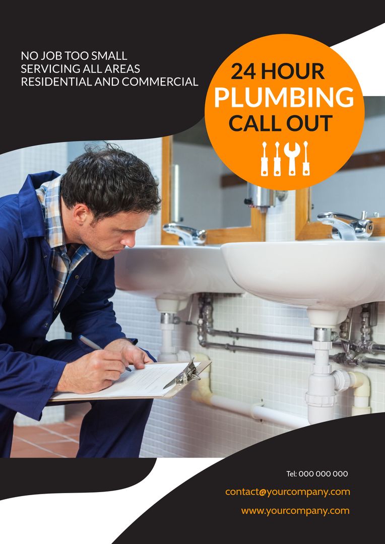 Professional Plumber Conducting Sink Inspection for Prompt Repairs