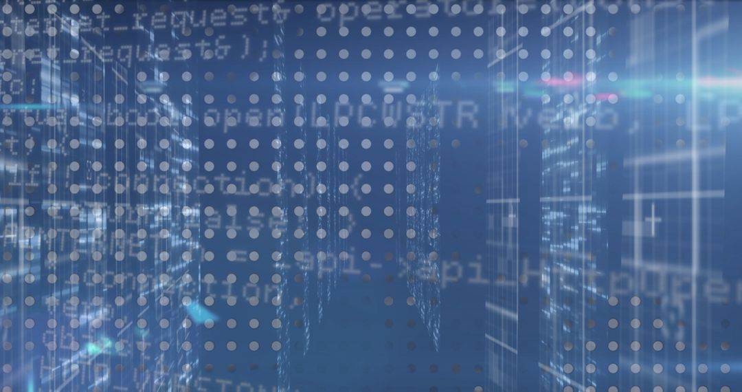 Digital data processing and futuristic technology abstract