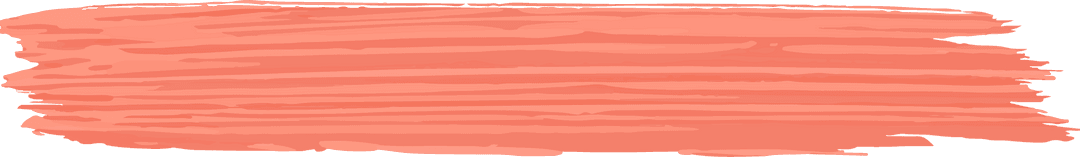 Coral Brushstroke on Transparent Canvas with Artistic Detail