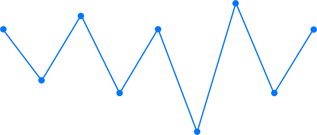 Blue Diagram on Transparent Background Illustrating Data Trends