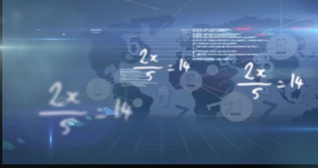 Global Technology and Data Visualization Concept