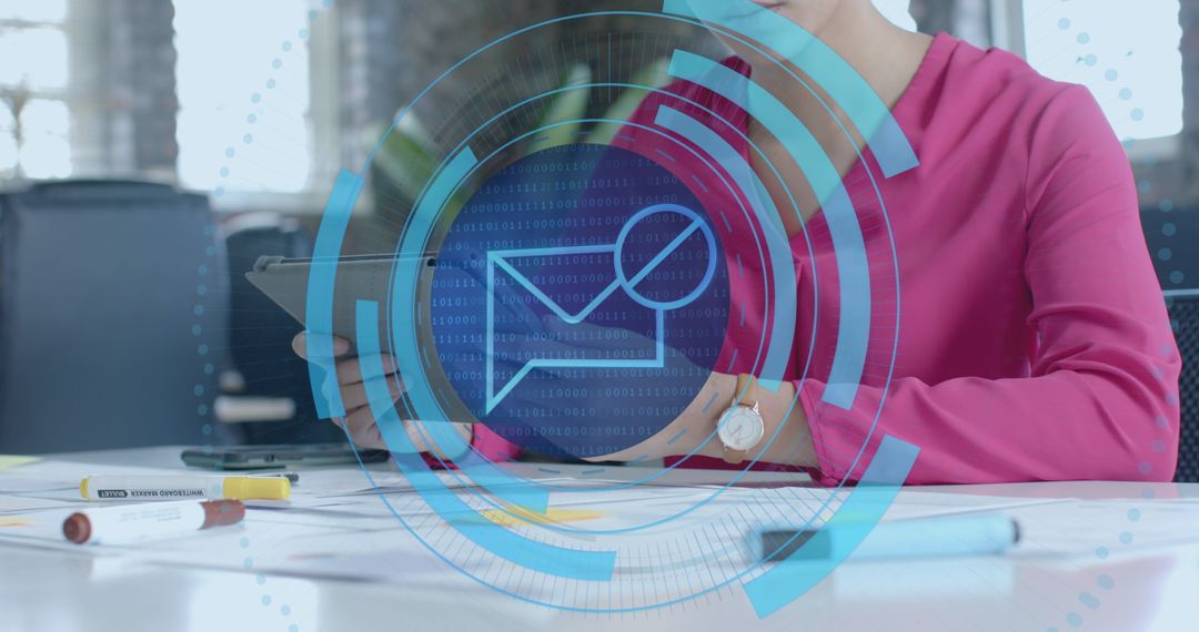 Digital Business Communication Technology Interface