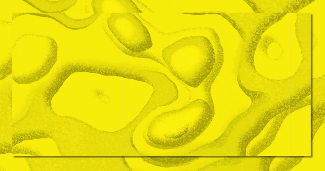 Abstract Yellow Pattern with Fluid Shapes