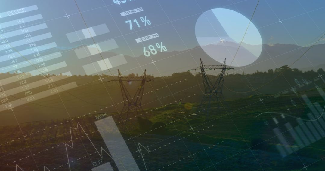 Data Analysis Over Industrial Energy Landscape with Power Lines
