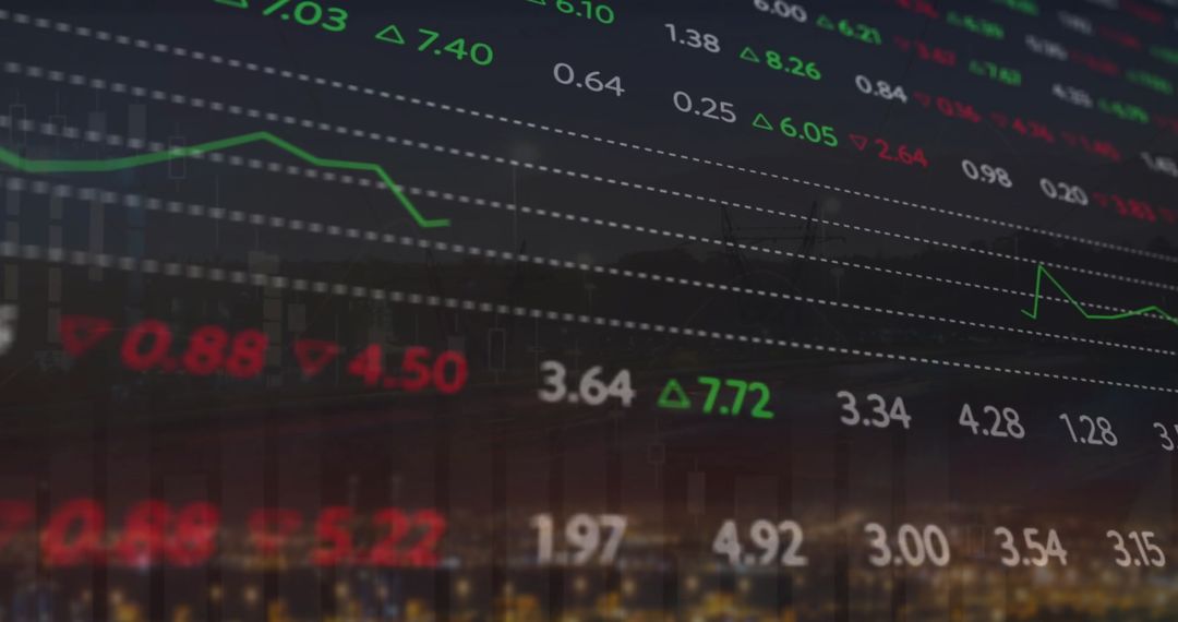 Financial Data over Cityscape Conceptualizing Global Business Connections