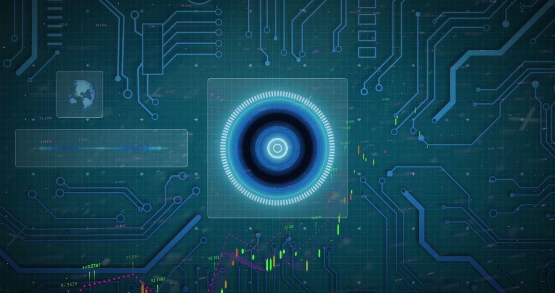 Digital Network Data Analysis and Visualization Concept