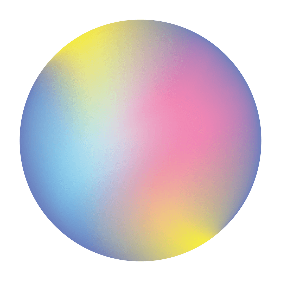 Transparent Multicolored Gradient Circle Illustration