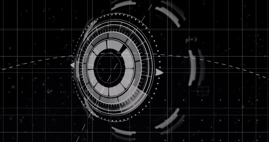 Futuristic Abstract Geometric Digital Interface Background