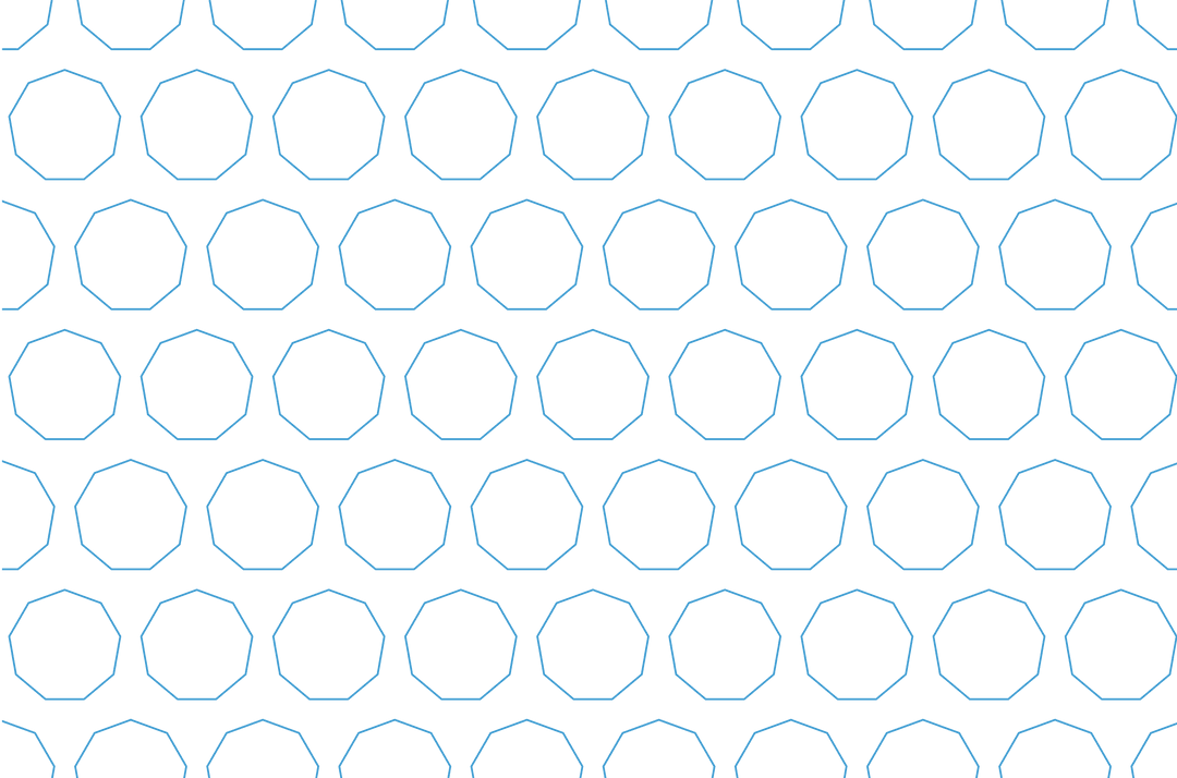 Seamless Blue Octagon Pattern on Transparent Background