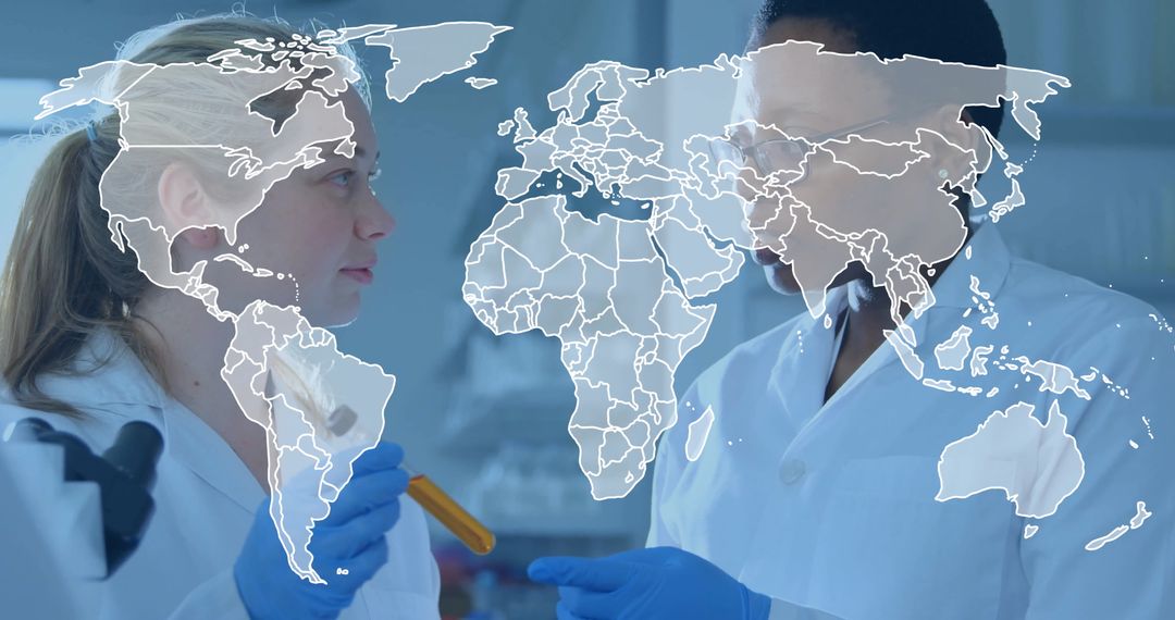 Global Scientific Collaboration and Lab Research with World Map